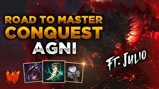 AGNI BUILD TROLL O LEGENDARIA  Warchi  Smite Road to Master Conquest S11 [upl. by Nairehs550]