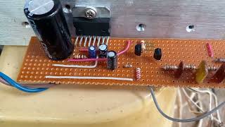 TDA 7379 ic 38 watt amplifier with transistor low pass filter [upl. by Eat468]