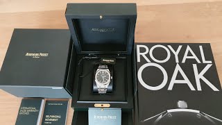 Audemars Piguet Royal Oak 15500ST Black  Unboxing [upl. by Hakceber]