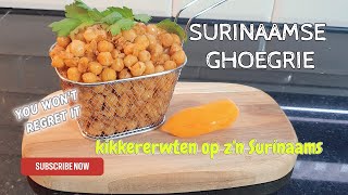 Surinaamse Ghoegrie  Channa  Vegan Kikkererwten op zn Surinaams [upl. by Eelra]