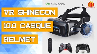 VR Shinecon 100 Casque Helmet 3D Glasses Virtual Reality Headset Smartphone Smart Phone Goggles Vid [upl. by Nylaj]