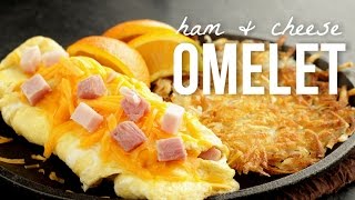 How to Make an Omelet Quick and Easy Ham and Cheese Omelette Recipe [upl. by Barnum874]