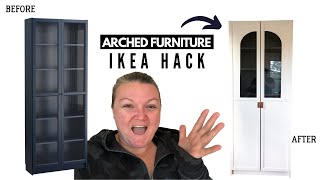 Arched IKEA Furniture Hack Billy Bookcase  Craft Studio Room Makeover begins [upl. by Luanni]