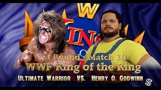 WWF KING OF THE RING 1st Round  Match 20  Ultimate Warrior VS Henry Godwinn WWE 2K16 Gameplay [upl. by Apgar977]