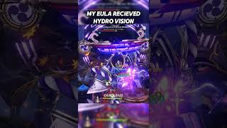 MY EULA HAVE HYDRO VISION 😂 genshinimpact [upl. by Ekalb]