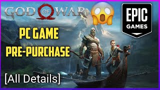 God Of War 4 PC Game PrePurchase On Epic Games Store [upl. by Prestige171]