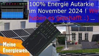 Juhu  100 Energie Autarkie 112024 Victron PV Inselanlage  144 kWh lifepo4 [upl. by Barty]