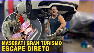 MASERATI GRANTURISMO COM ESCAPE DIRETO EM INOX [upl. by Gomar]