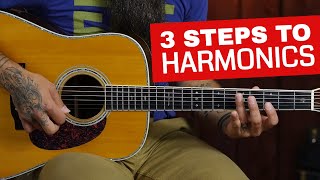 How to Play Harmonics on Acoustic Guitar in 3 Steps [upl. by Cibis]