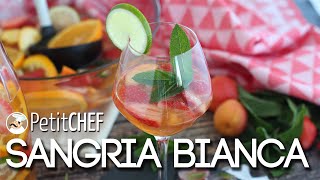 Come preparare la sangria bianca  PetitChefit [upl. by Adilen310]