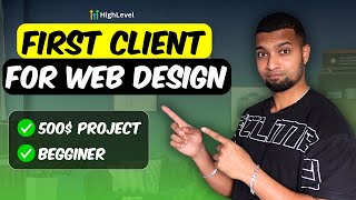 How i got my FIRST web design client BEGINNER [upl. by Vanthe]