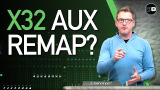 Behringer X32 Aux In Remap  What is it [upl. by Eikcid]