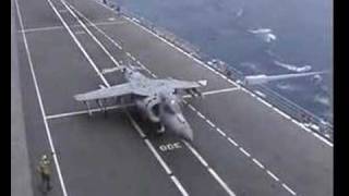 Harrier AV 8B on Garibaldi carrier [upl. by Nylidnarb]