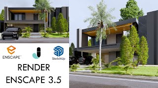 ENSCAPE EXTERIOR RENDERING TUTORIAL 13  ENSCAPE 35 [upl. by Tracie]