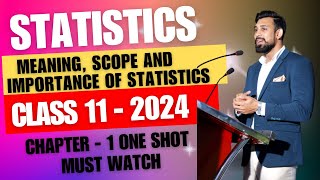 Meaning Scope and Importance of Statistics  Chapter 1  Introduction  Class 11  One Shot [upl. by Teerell734]