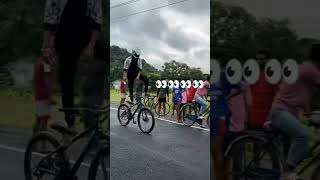 What for and 😂Cycle stunb shortvideo classical cyclestunt [upl. by Eecart]