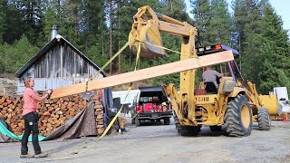 Couple Begins TIMBER FRAME HOUSE BUILD [upl. by Kilan]