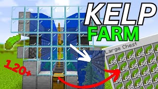 EFFICIENT And AUTOMATIC KELP Farm For Minecraft Java Unlimited Fual 120 Tutorial [upl. by Emile]