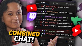 The Best Way To COMBINE CHAT For TwitchYouTube Multistreaming [upl. by Ashbey620]