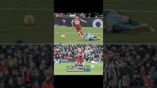 Diogo Jota Dive Vs Newcastle United newcastleunited liverpool [upl. by Donnie234]