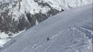 quotFace Nord du Bellecote Vanoise Ski Safari  Brides le Bains 2013 [upl. by Zednanref]