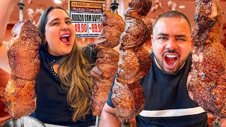 CASAL FALINDO A CHURRASCARIA  TUDO A VONTADE POR R 4990 [upl. by Weibel]