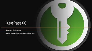 KeePassXC Open an existing password database EN  Step 04 [upl. by Assisi816]