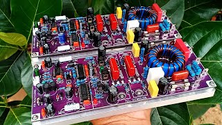 Amplifier Class D900 4FET Included bias 12VDC by DC to DC step down [upl. by Fabron]