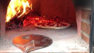 Pizza in my wood fired oven [upl. by Nwahsed]