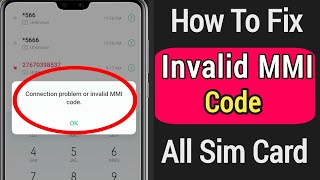 How To Fix Connection Problem Or Invalid MMI Code 2022  How To Fix Invalid MMI Code [upl. by Ail]