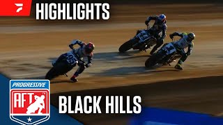 American Flat Track at Black Hills Speedway 8624  Highlights [upl. by Yraccaz797]