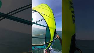 Slalom jibe windsurf windsurfing [upl. by Tinaret]