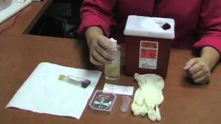 Home Health Skills Part 10  Peripheral Lab Draw with Butterfly I [upl. by Tebor]