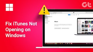 How To Fix iTunes Not Opening on Windows  iTunes Crashing Cant Open  EASY Guide  Guiding Tech [upl. by Nimref933]