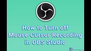 How to Turn off Mouse Cursor Recording in OBS Studio [upl. by Georgi]