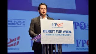 Wiener Landesparteitag 2017 Dominik Nepp quotEs ist Zeit dass Häupl in Pension gehtquot [upl. by Yzeerb]