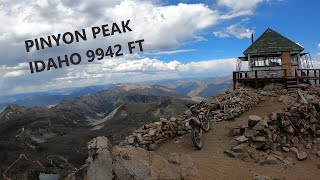 Climb to Pinyon Peak Lookout 9942 ft  Scenic Idaho Summit  KTM 500 EXC [upl. by Salomone]