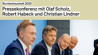 Bundeshaushalt 2025 amp Wachstumsinitiative – Pressekonferenz [upl. by Aiseneg]