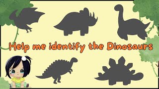 Preschool Activities for Kids  Identify the names of the dinosaurs preschoollearning [upl. by Nhabois]