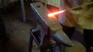 Blacksmithing forging a knotted handle in four heats [upl. by Austen]