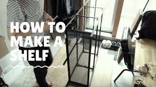 【朝からDIY】IKEAの棚FJÄLLBOを1人で組み立ててみた。I made a shelf of IKEA [upl. by Nimajnab209]