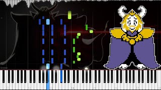 Undertale  Asgore  LyricWulf Piano Tutorial on Synthesia  OST 77 [upl. by Ahsiruam]