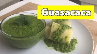 GUASACACA VENEZOLANA  Como Hacer Guasacaca Venezolana Sin Aguacate facil en 3 minuto receta casera [upl. by Janel]