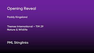 Opening Reveal  Paddy Kingsland  Themes International TIM29 Full Track  PML Stinglinks 161 [upl. by Airekahs]