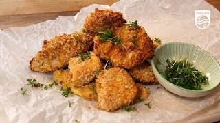 Hemlagade nuggets i Philips Airfryer  utan att fritera i olja [upl. by Weinreb]