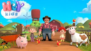 Op De Boerderij 🚜 Boerderijdieren 🐓 Peuterliedjes Nederlands  HeyKids  Kinderfilmpjes [upl. by Ayamahs]