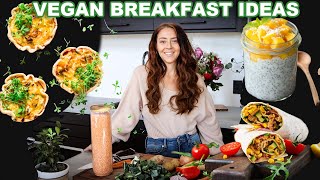 HEALTHY VEGAN BREAKFAST IDEAS 🥞 not oatmeal or smoothies [upl. by Kcirdet747]