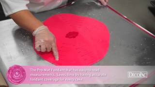 DecoTips Easy Fondant Rolling with the Pro Mat [upl. by Hardi]