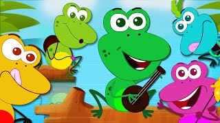 Nursery Rhymes Songs  Five Speckled Frogs  Kids Songs  Nursery Rhyme Street [upl. by Ausoj599]