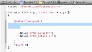 Objective C Tutorial 2 Deutsch  Erklärung des Programmes  Full HD [upl. by Annor656]